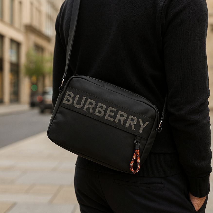 Black Burberry bag