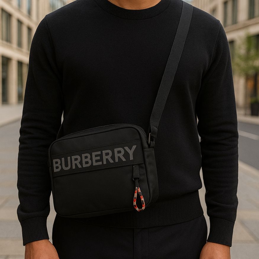 Black Burberry bag