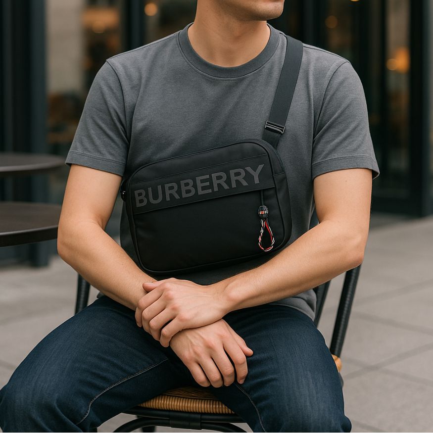 Black Burberry bag