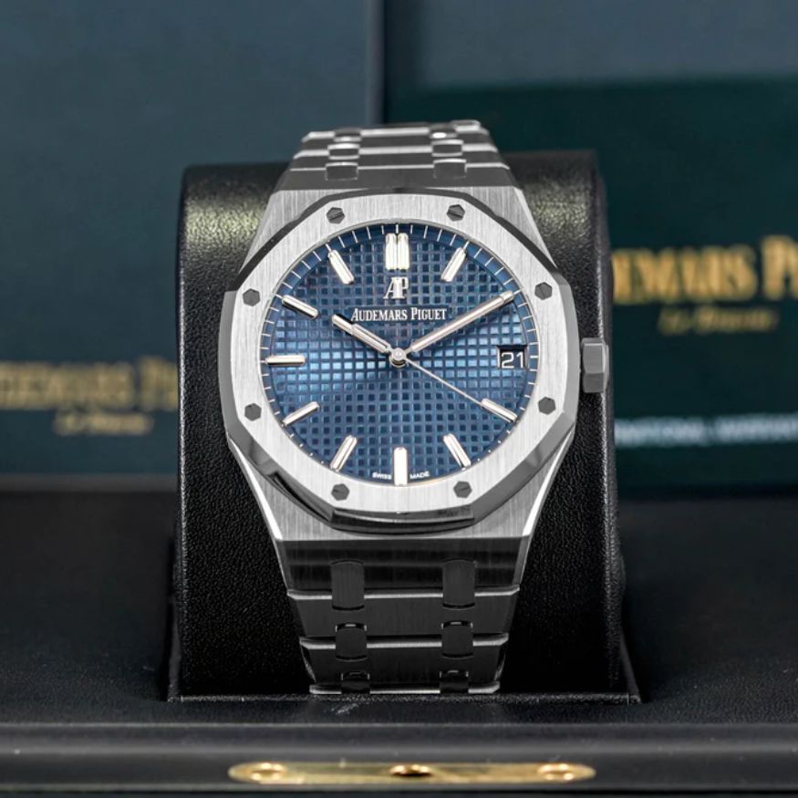 ROYAL OAK 41MM 15500 BLUE DIAL