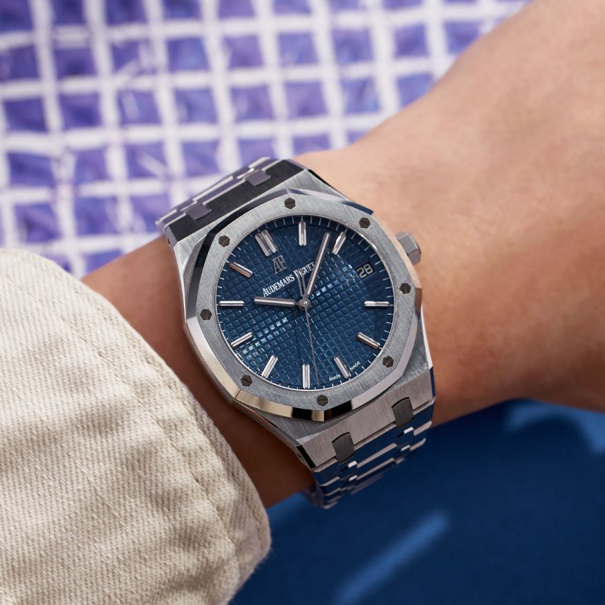 ROYAL OAK 41MM 15500 BLUE DIAL