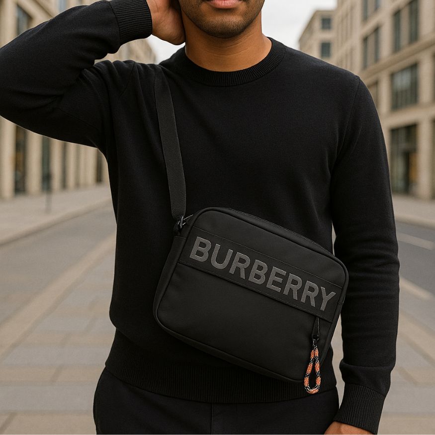 Black Burberry bag