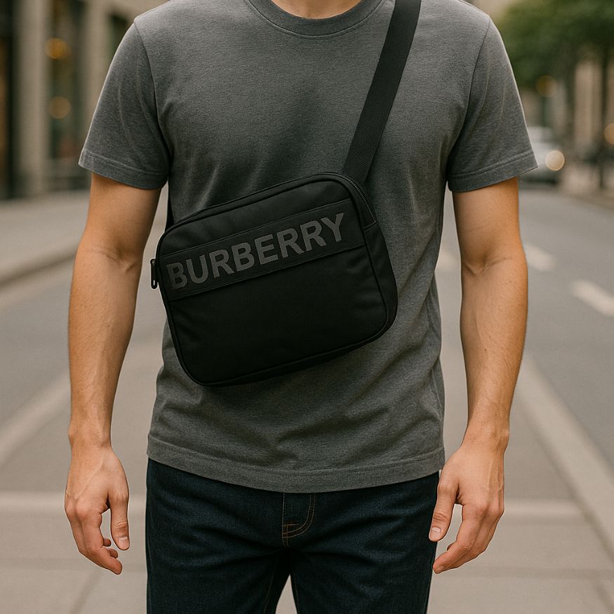 Black Burberry bag